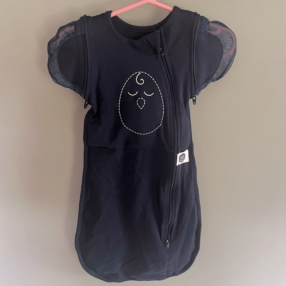 Nested Bean Zen One Sleepsack Swaddle Size Small Baby 3-6 months Navy Blue